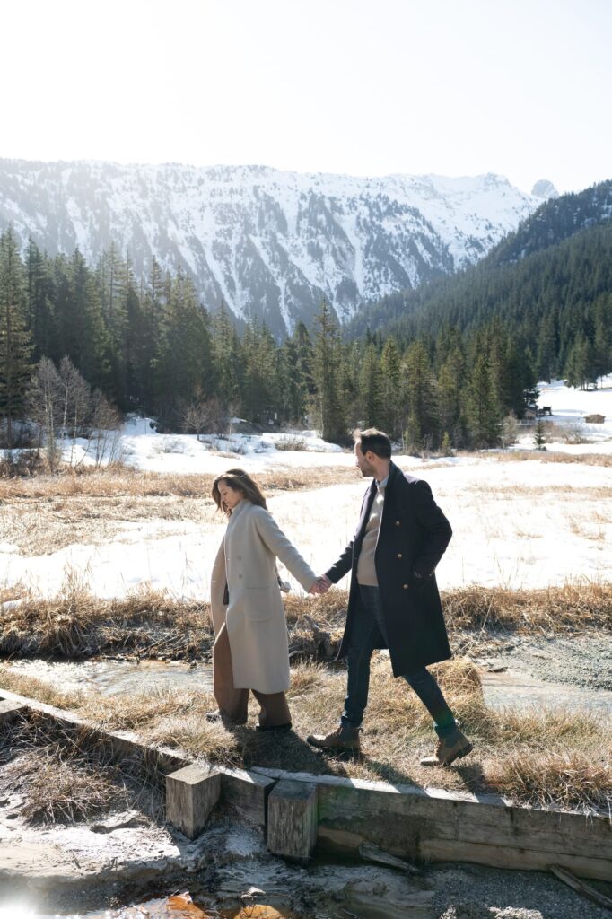couple courchevel lac rosière