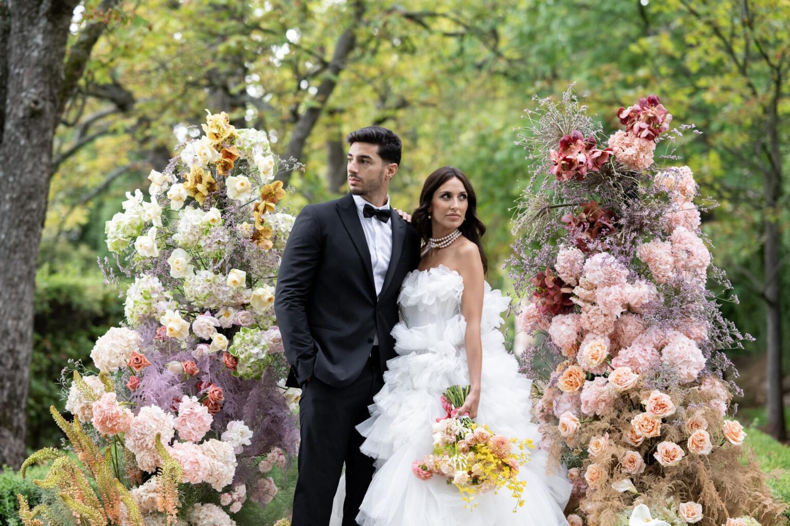 mariés cérémonie éditorial mariage chateau la gaude