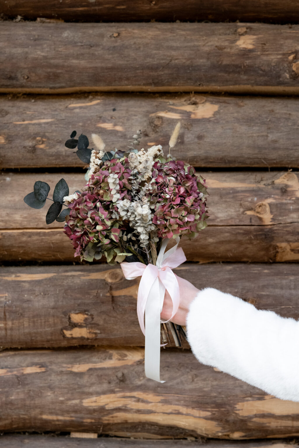 mariée automne foret bouquet