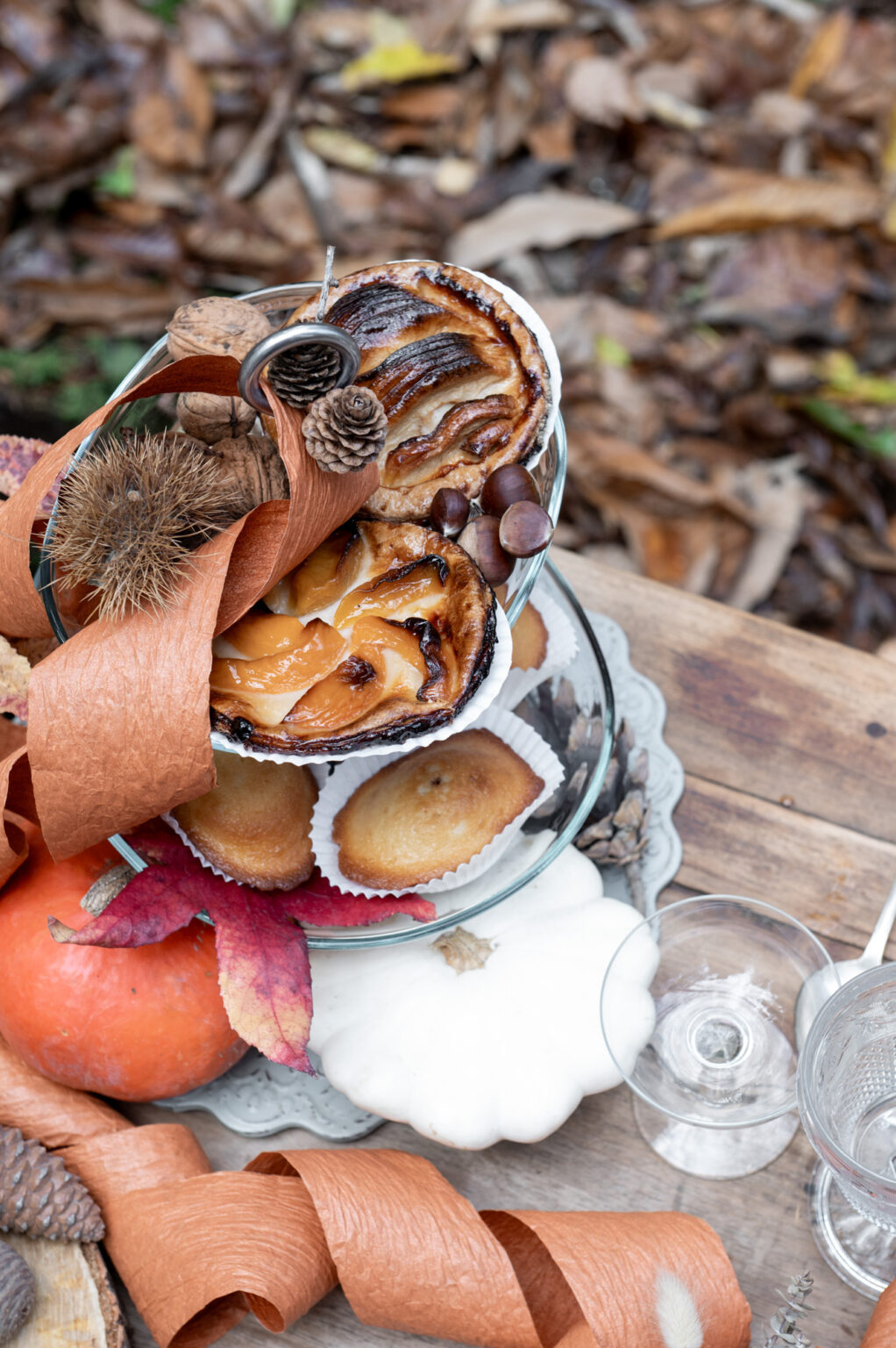 mariée automne foret detail table