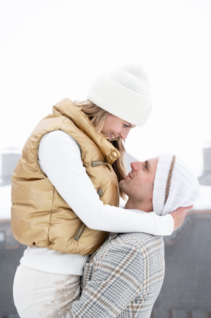 seance couple neige