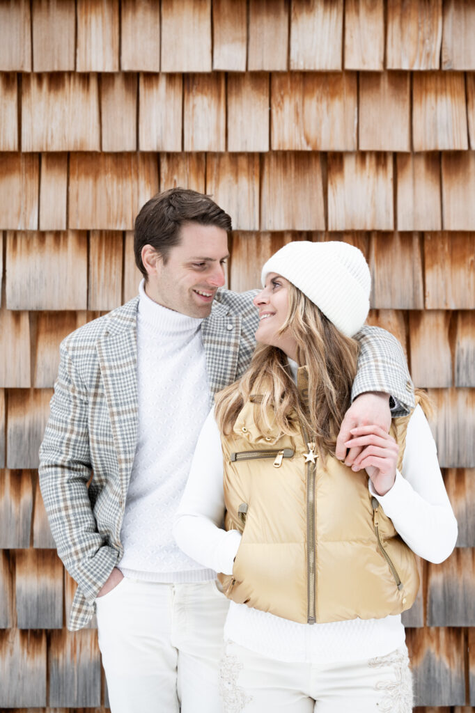 engagement avoriaz hiver couple