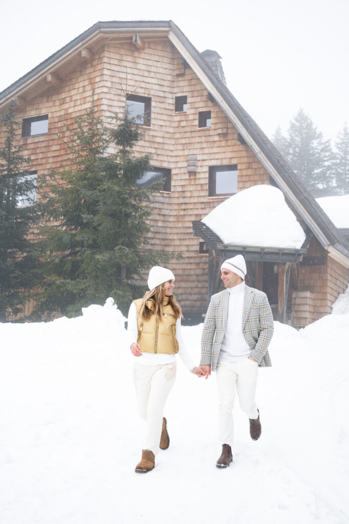 engagement avoriaz hiver couple