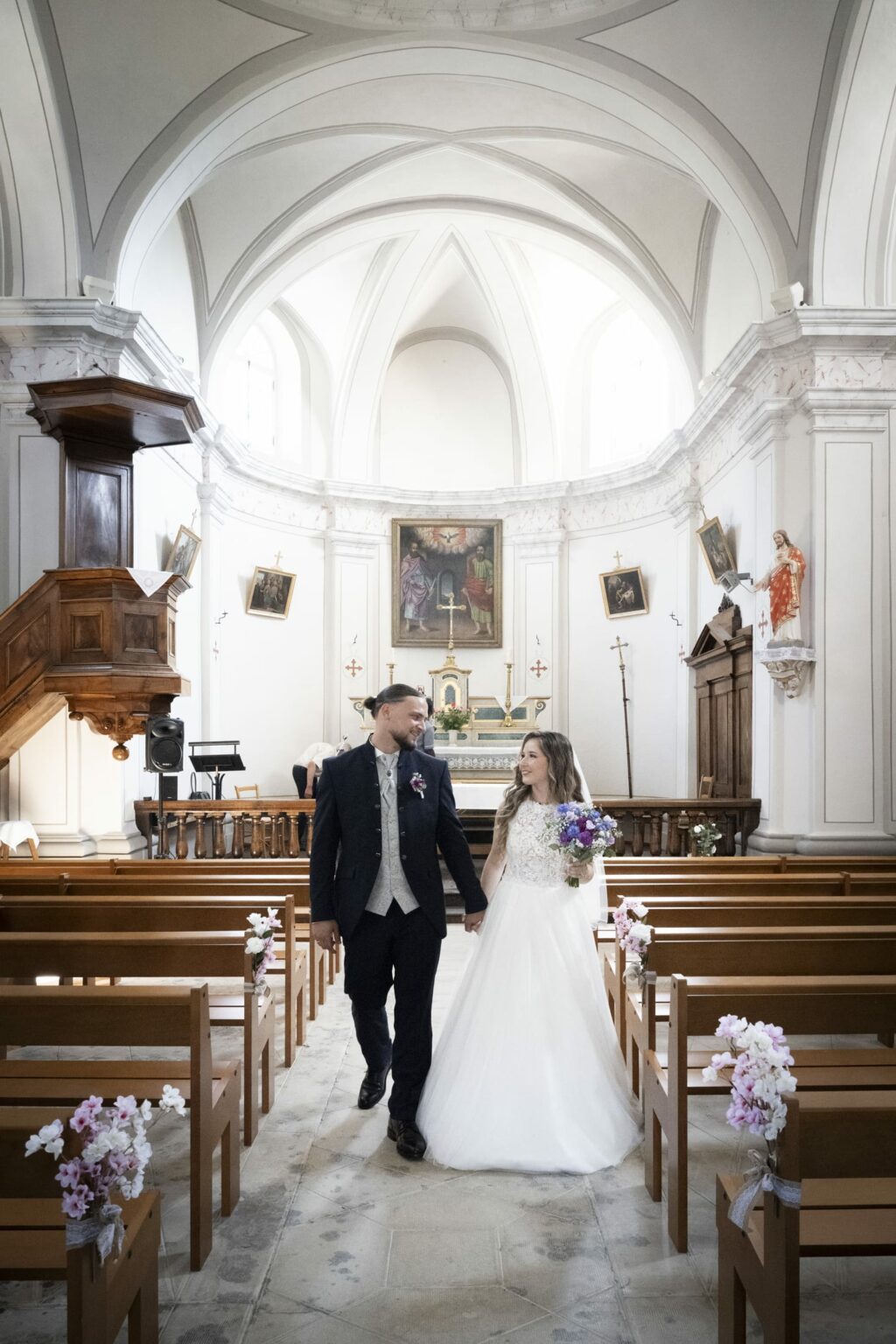 mariage ferme allobroges église sortie