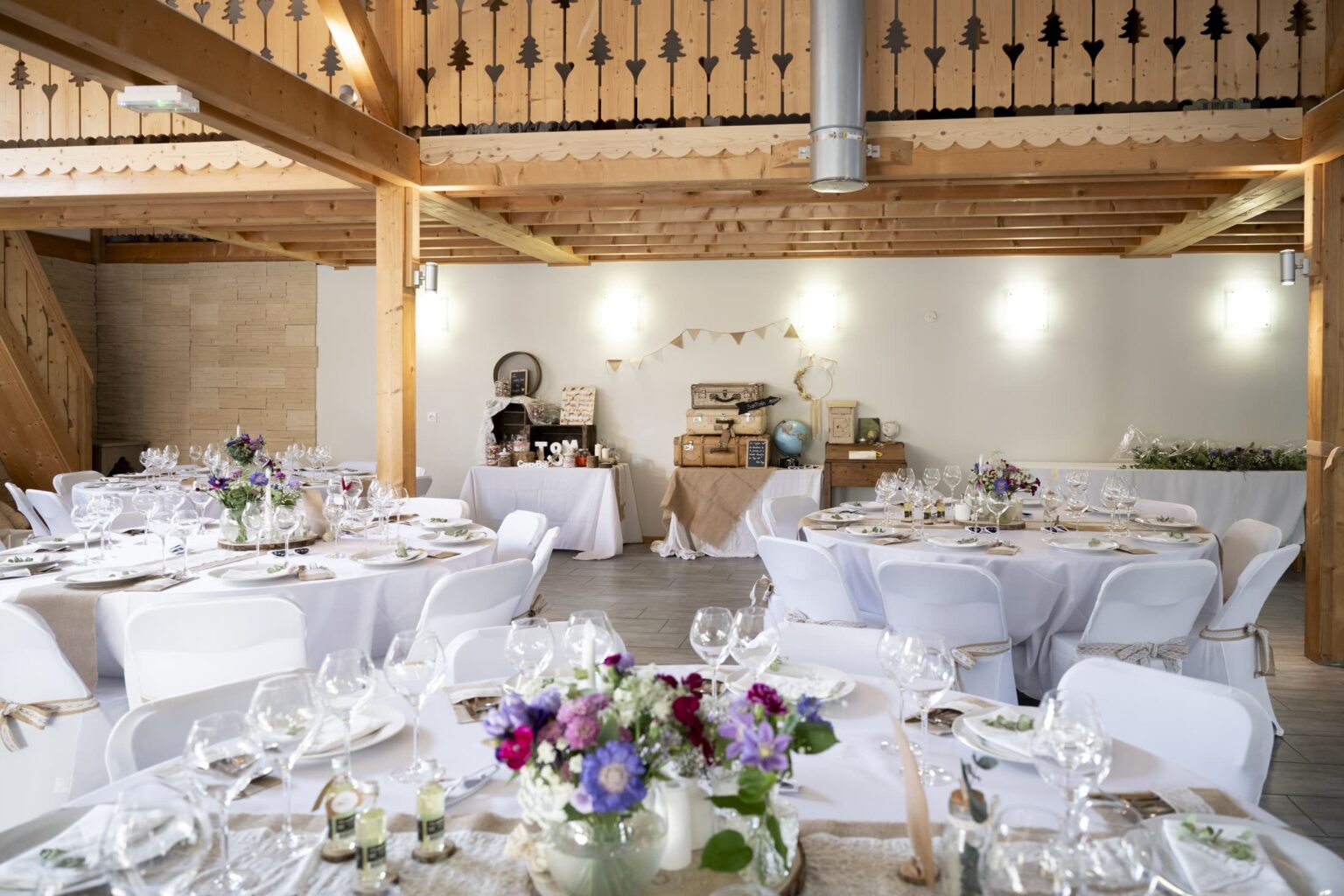 mariage ferme allobroges savoie tables décoration
