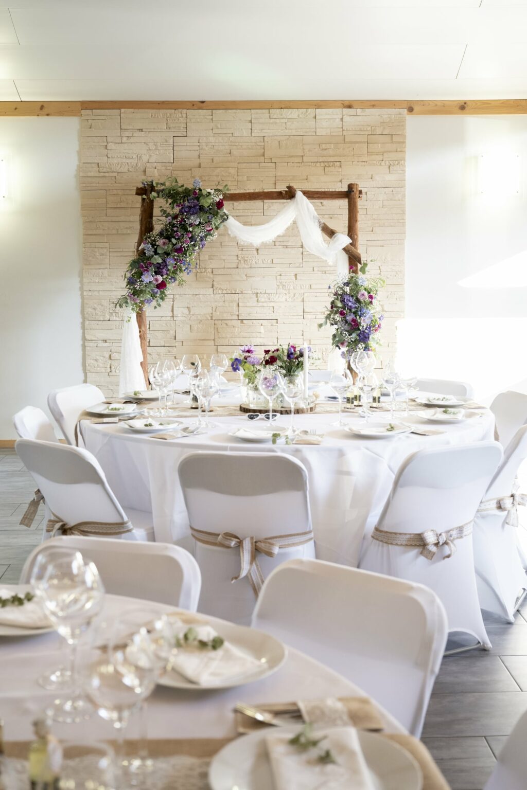 mariage ferme allobroges décoration table