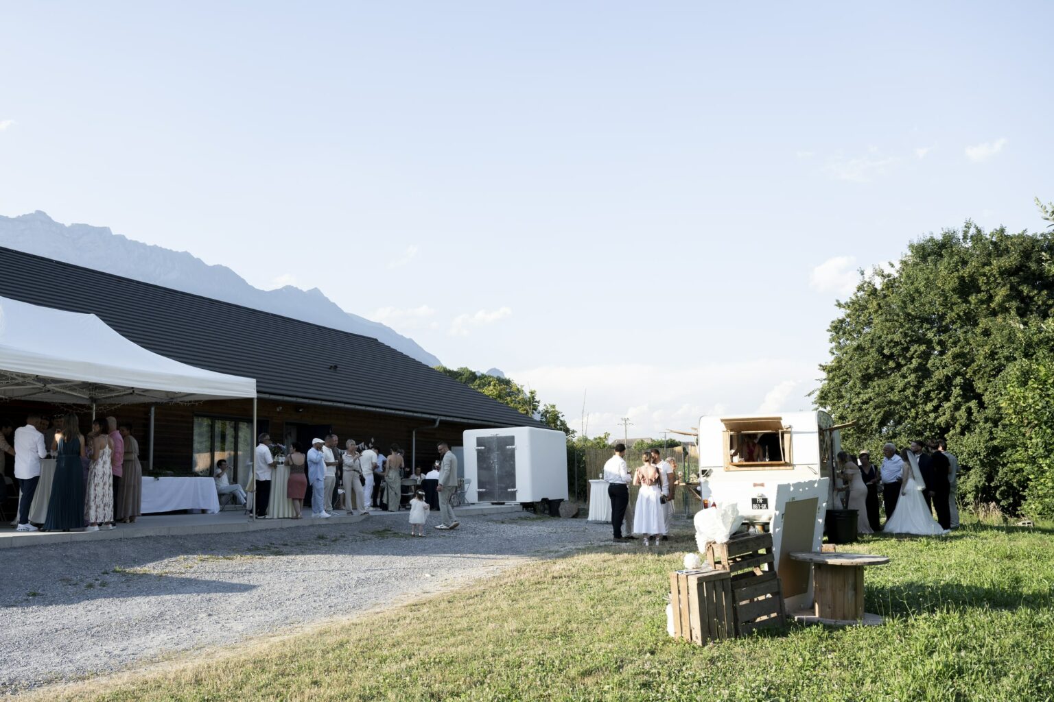 mariage ferme allobroges vin d'honneur