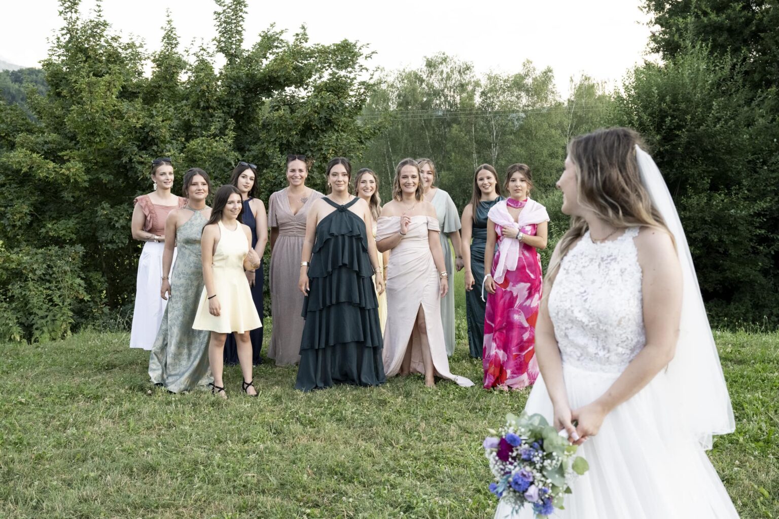 mariage ferme allobroges lancé bouquet