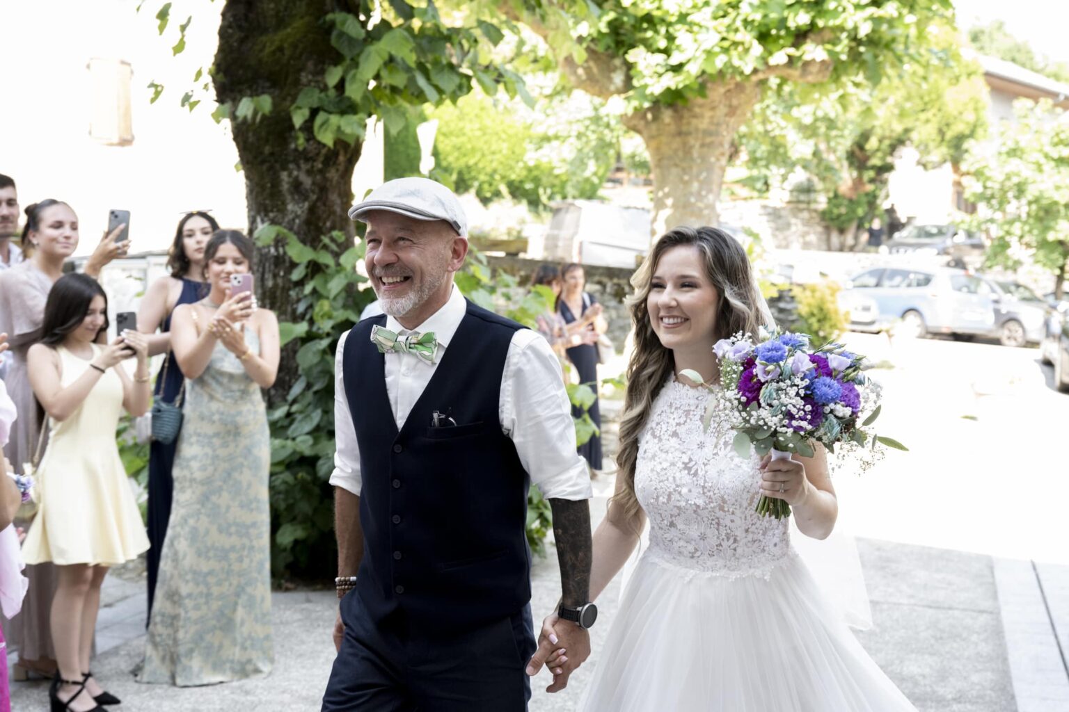 mariage ferme allobroges arrivée mariée