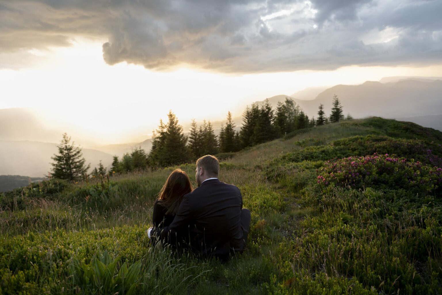 engagement val pelouse couple