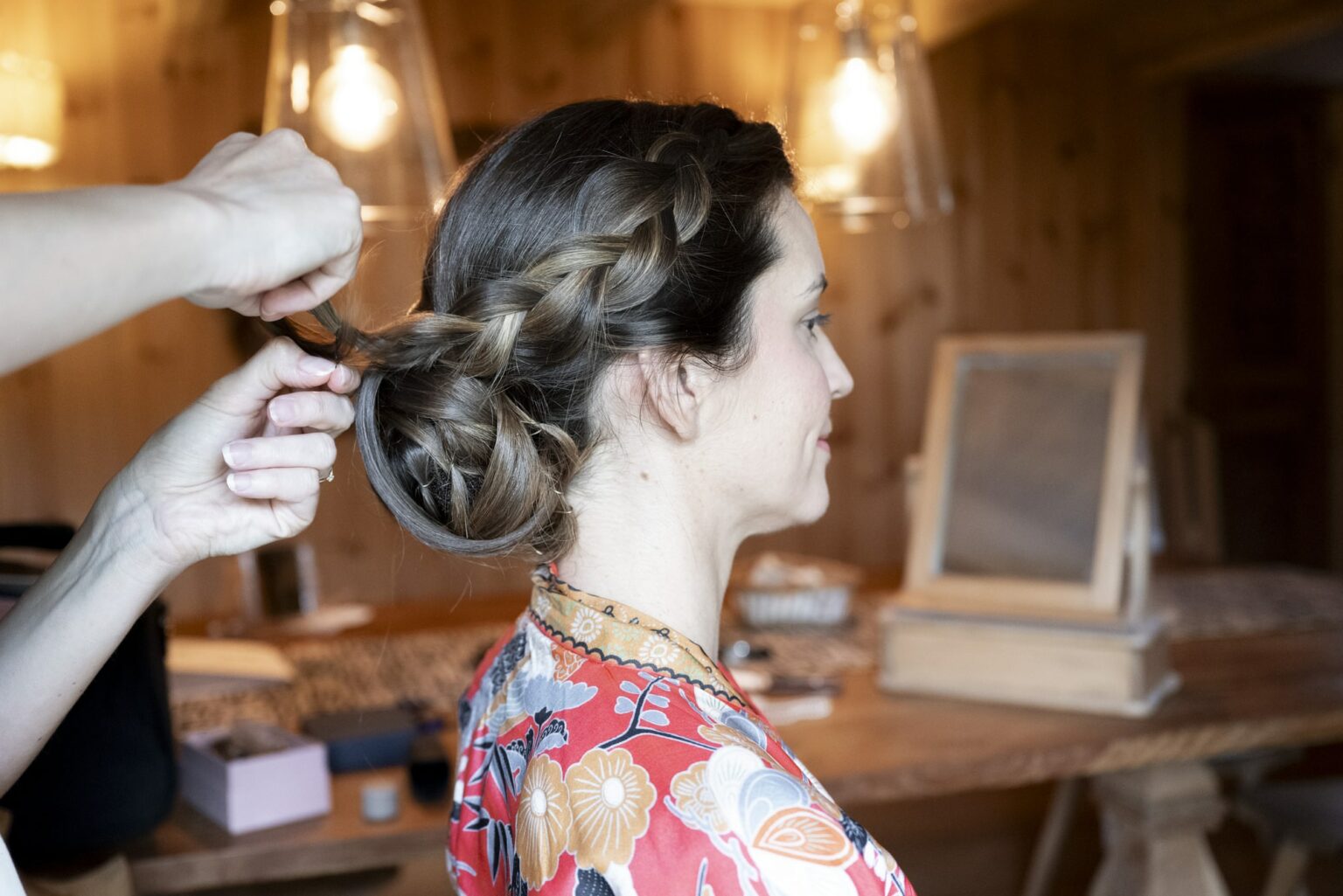 préparatifs coiffure mariée mariage courchevel