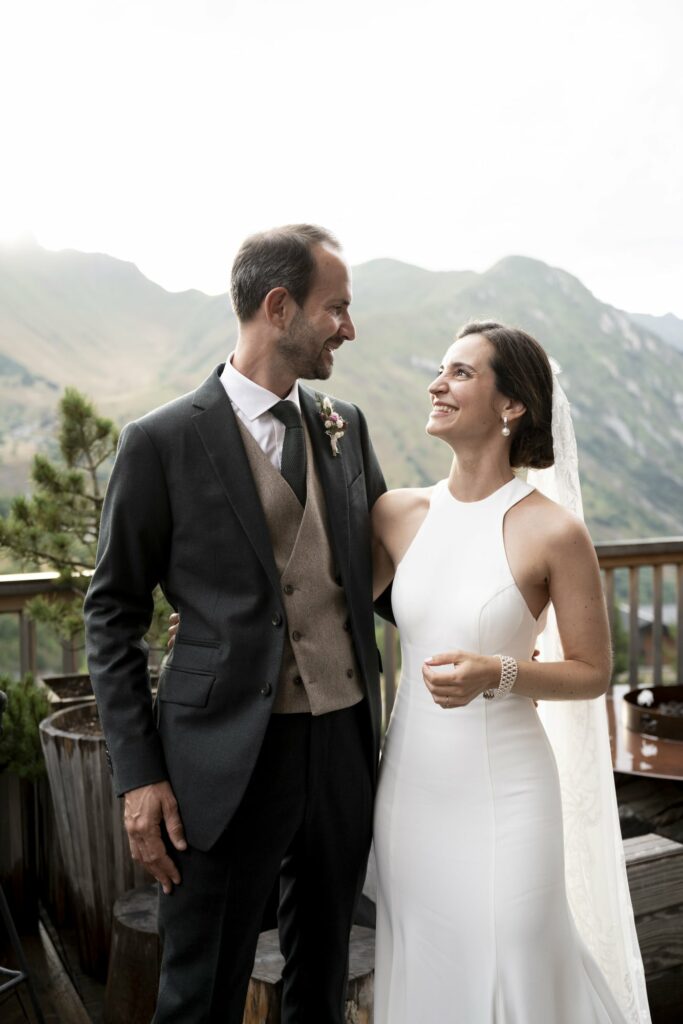 mariés cocktail lodji mariage courchevel