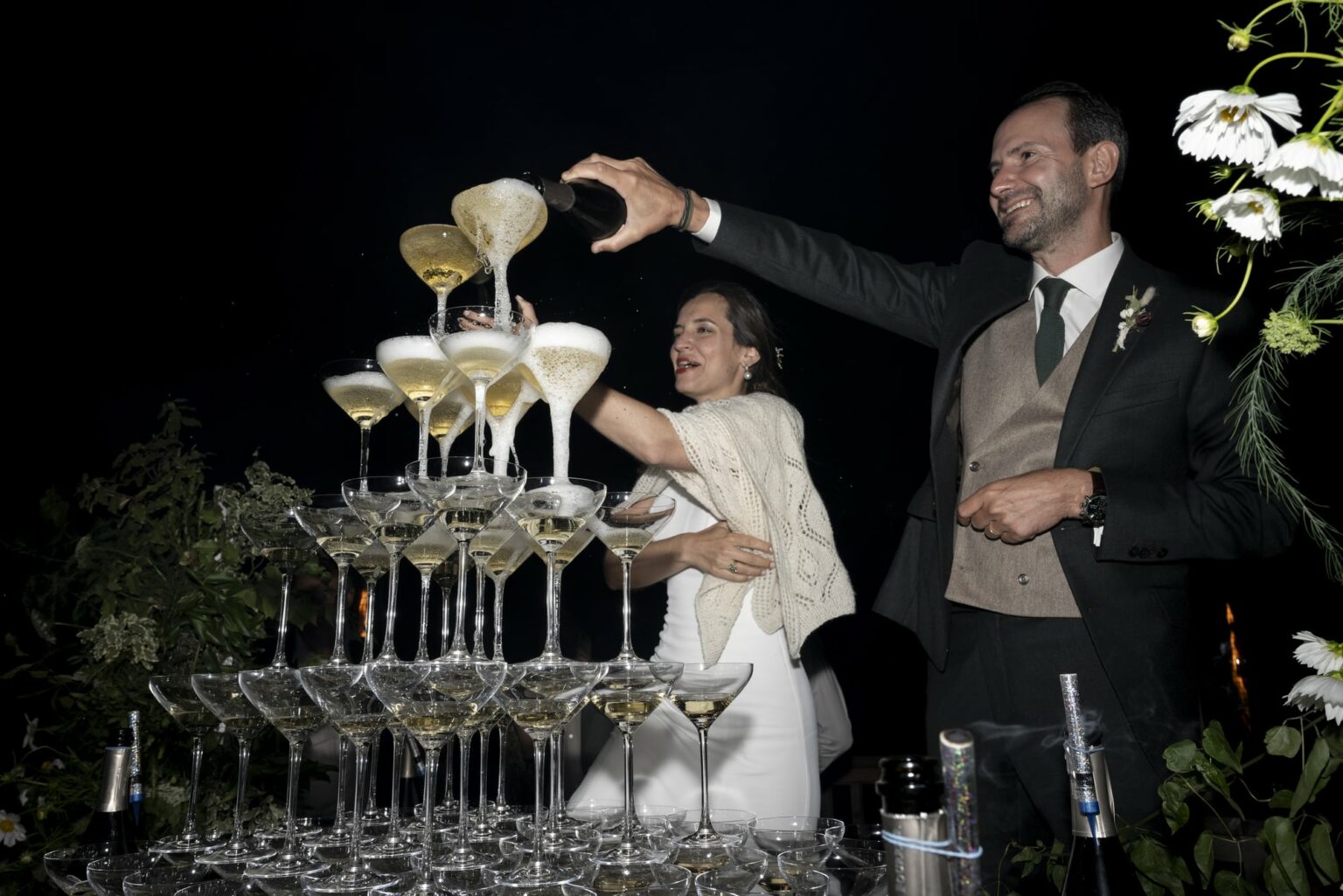 fontaine champagne mariage courchevel