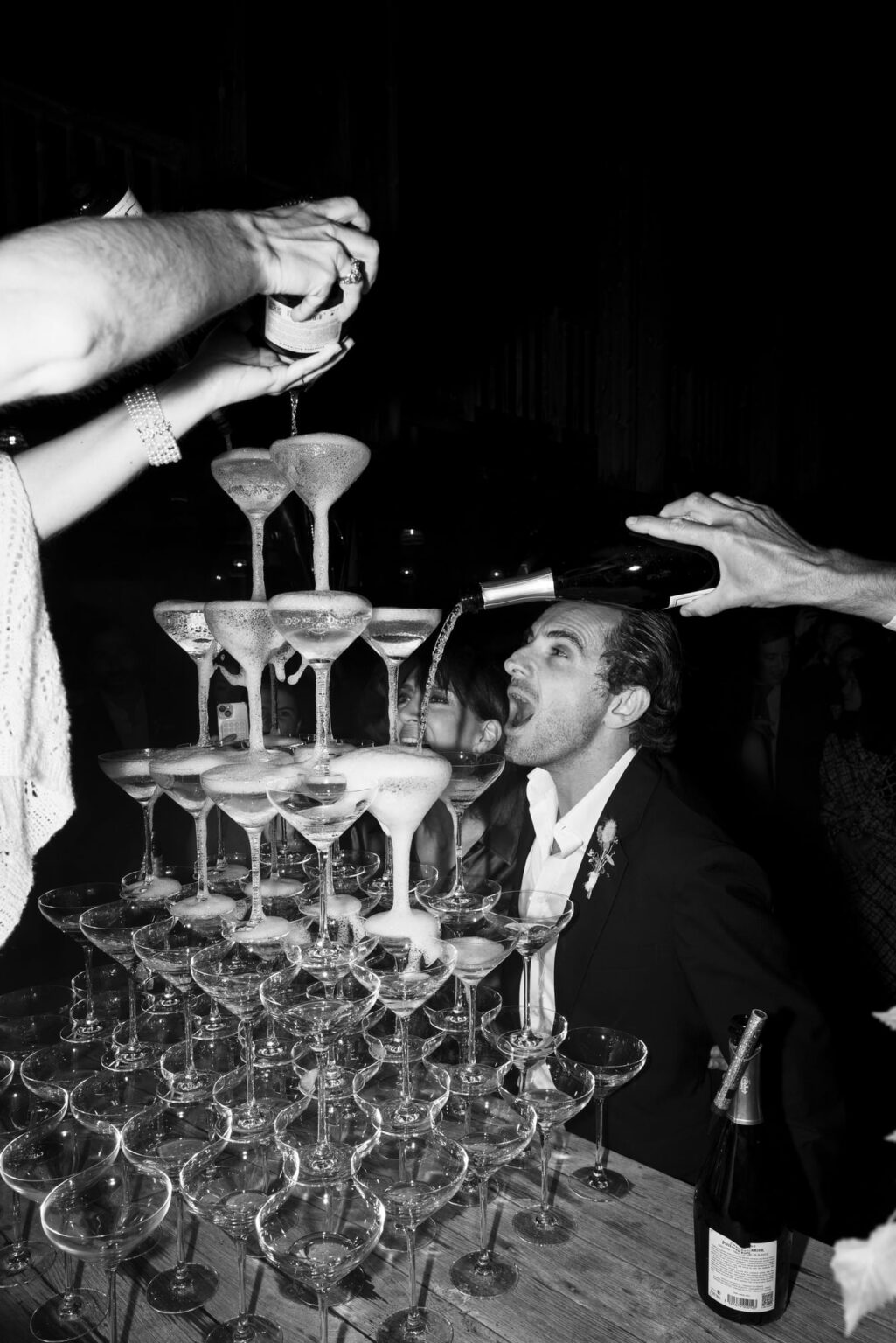 fontaine champagne mariage courchevel