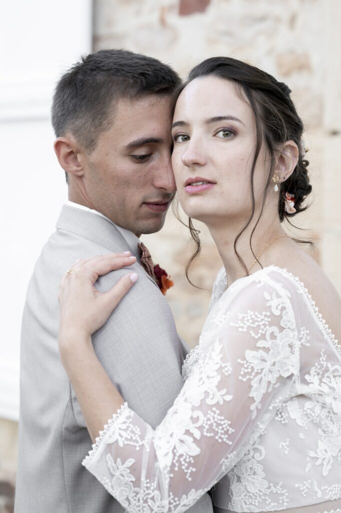 photographe mariage chateau luponnas mariés