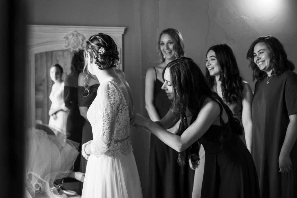 photographe mariage chateau luponnas préparatifs mariée