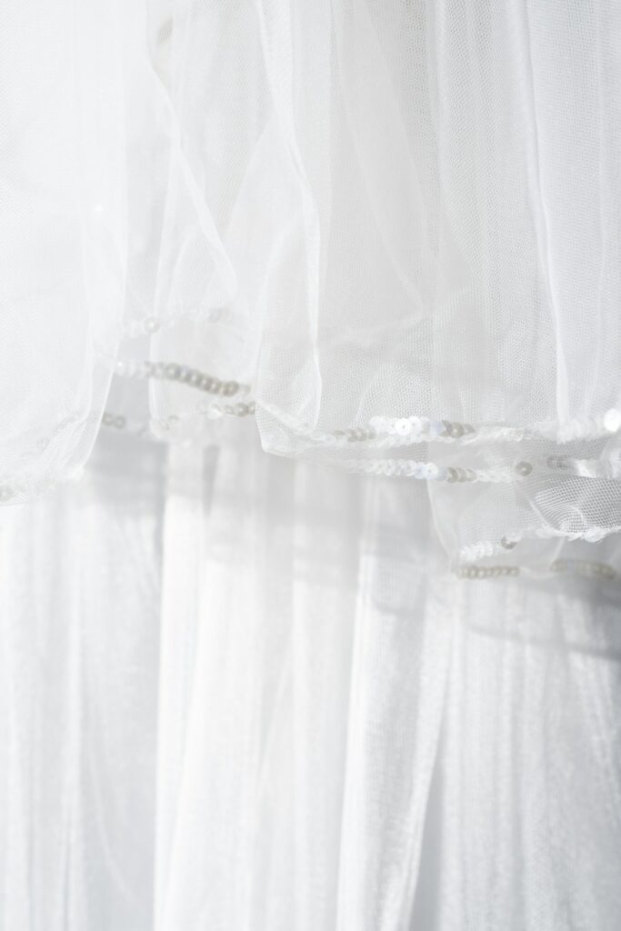 detail voile mariée