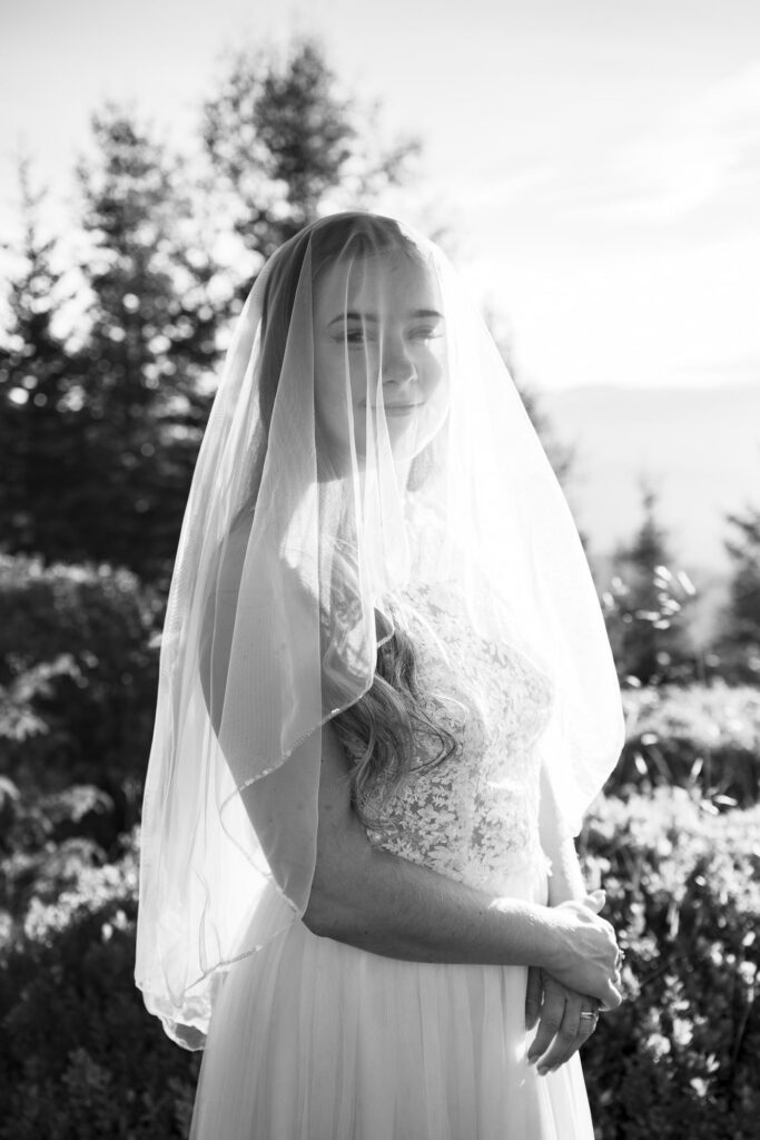 mariée montagne trash the dress