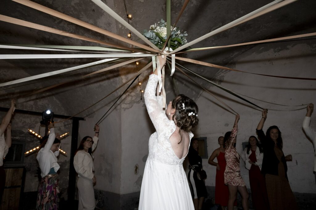 mariage fort marie Therese ronde bouquet