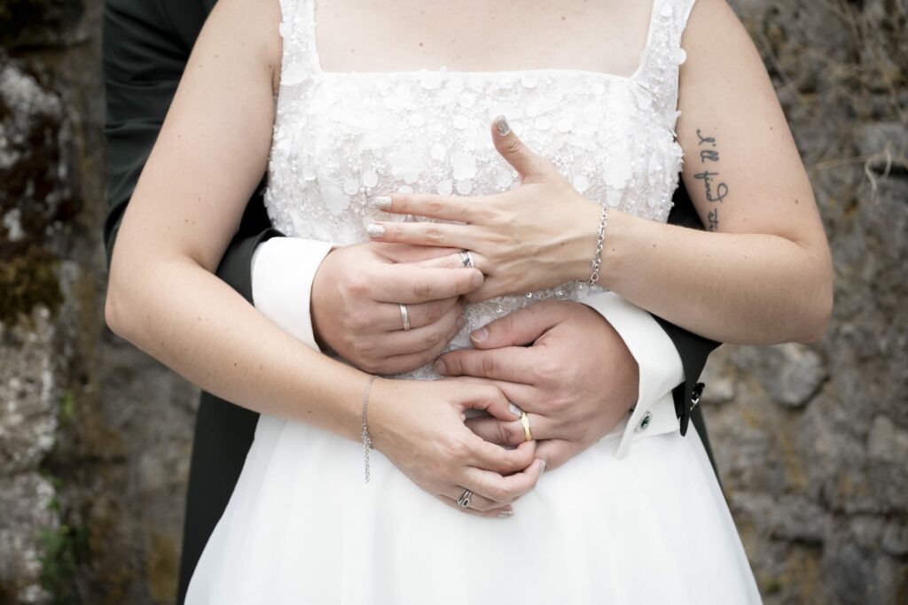 mariage chateau escart mariés alliances