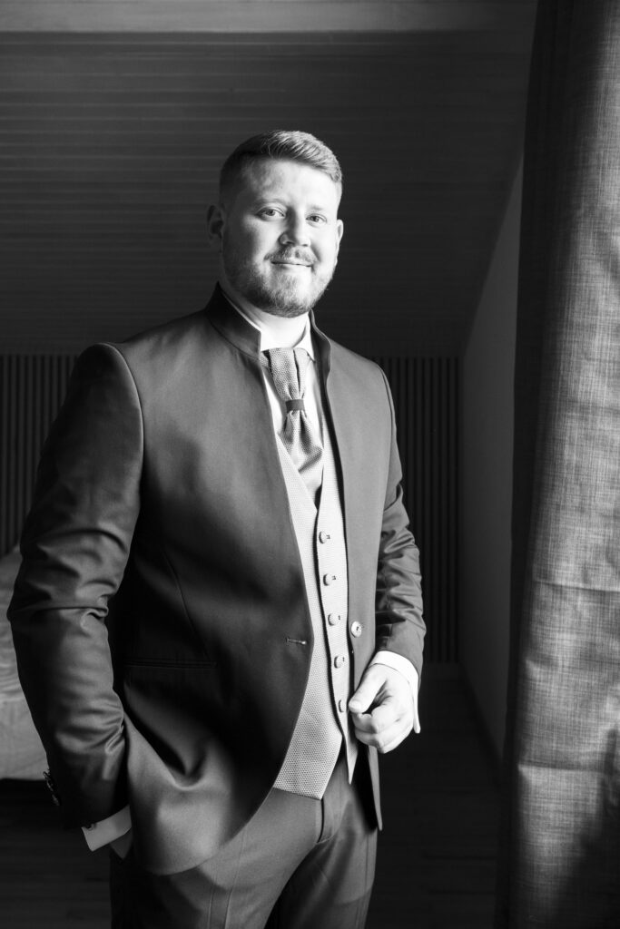 mariage chateau escart portrait marié