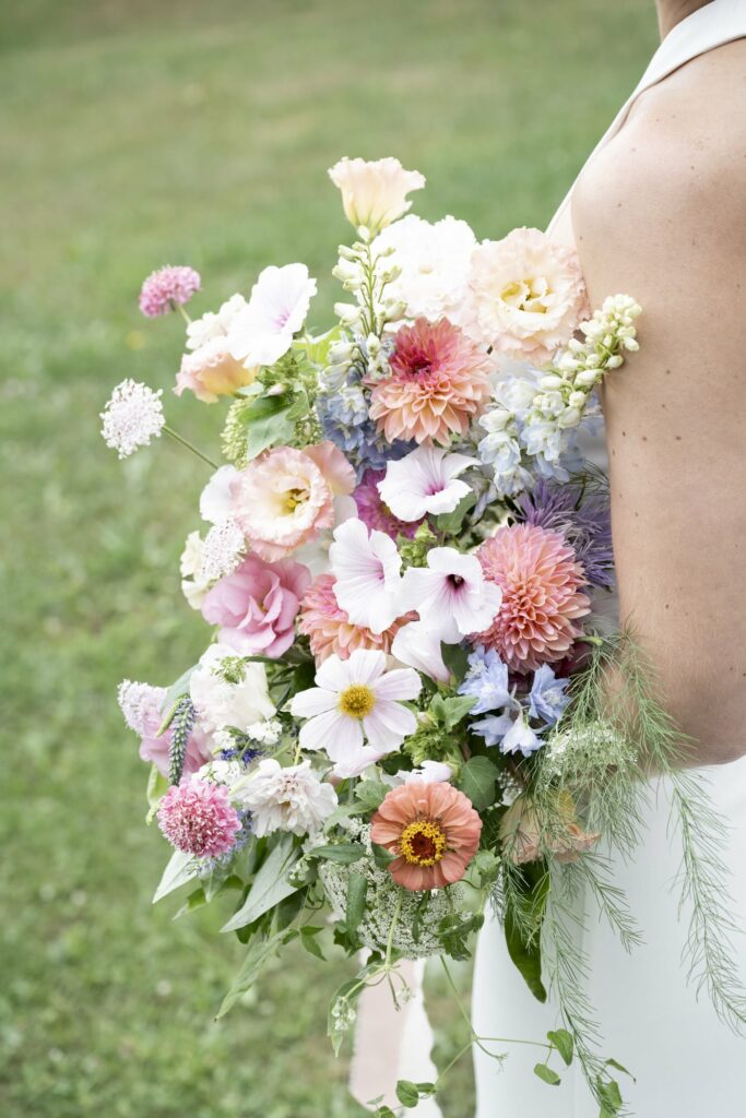 mariage Courchevel mariée fleurs