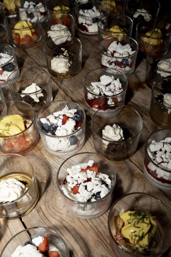 diner mariage lodji dessert