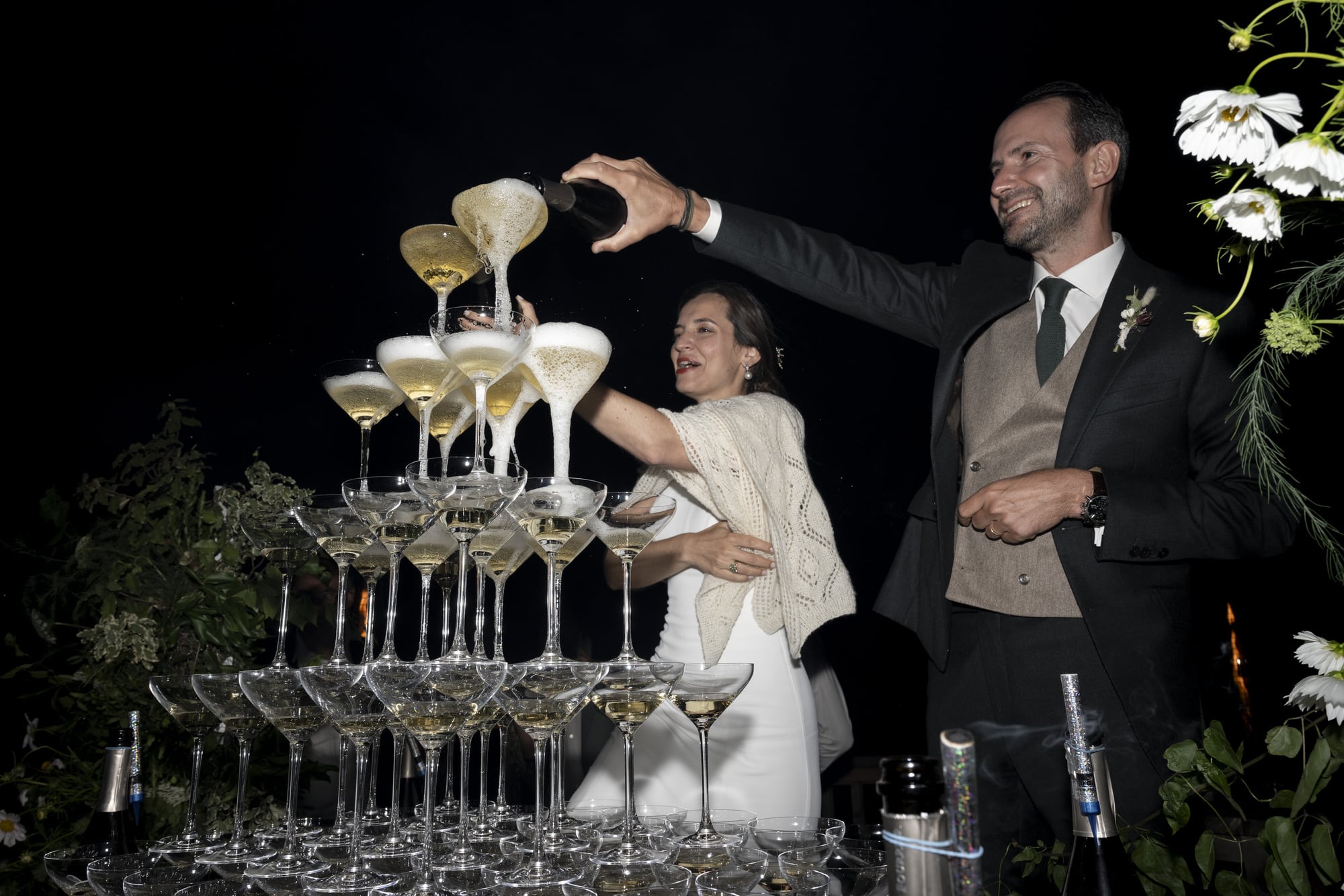 mariage lodji champagne mariés