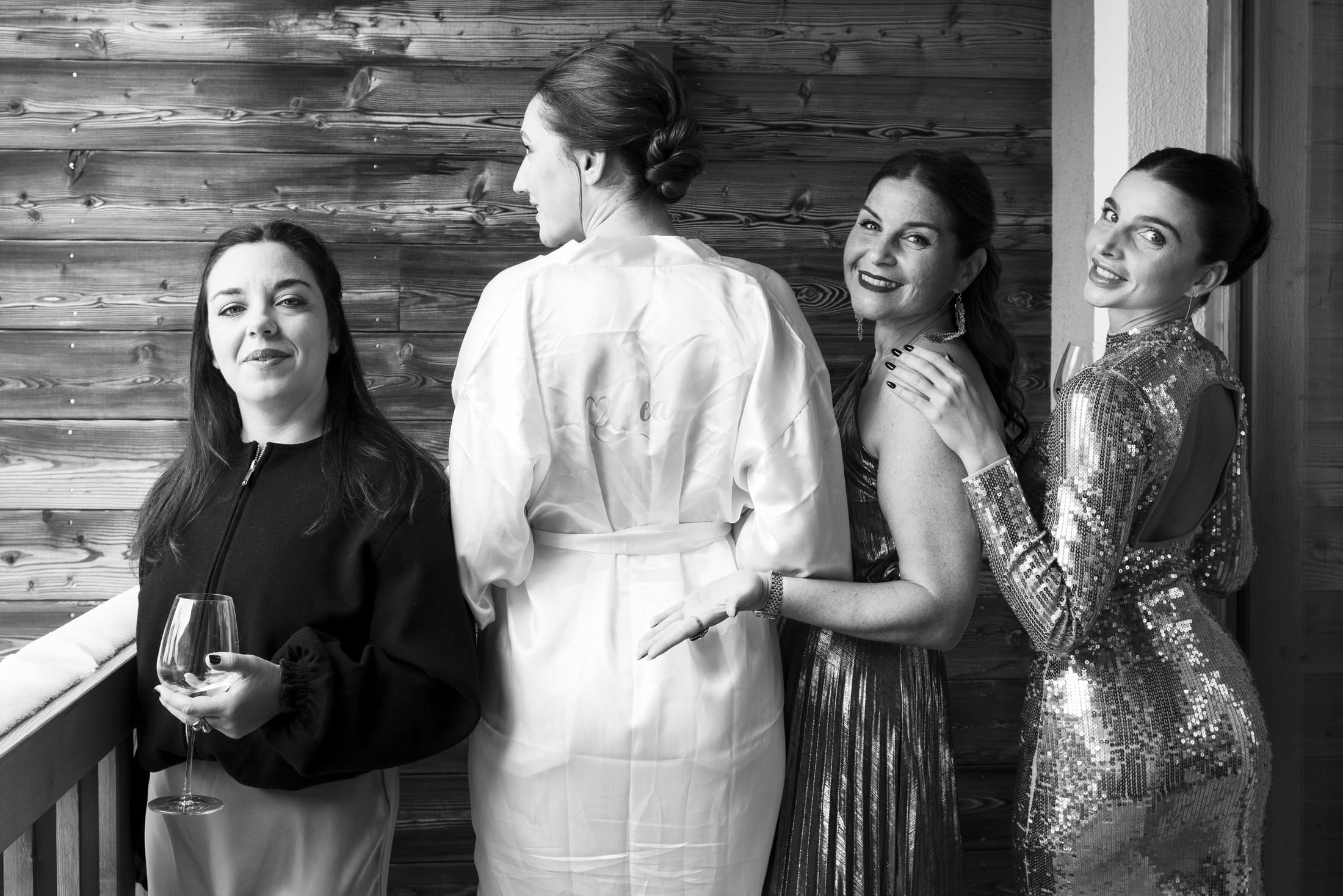 mariée préparatif témoins