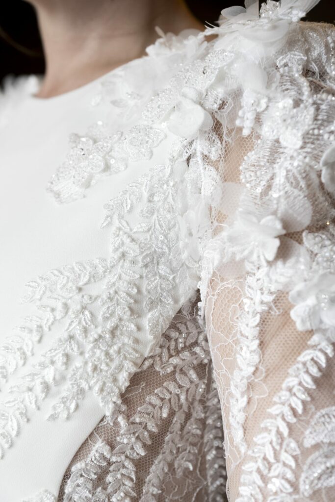 detail robe mariée