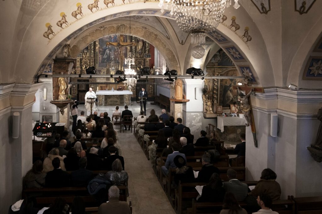 mariage Val d'Isère église