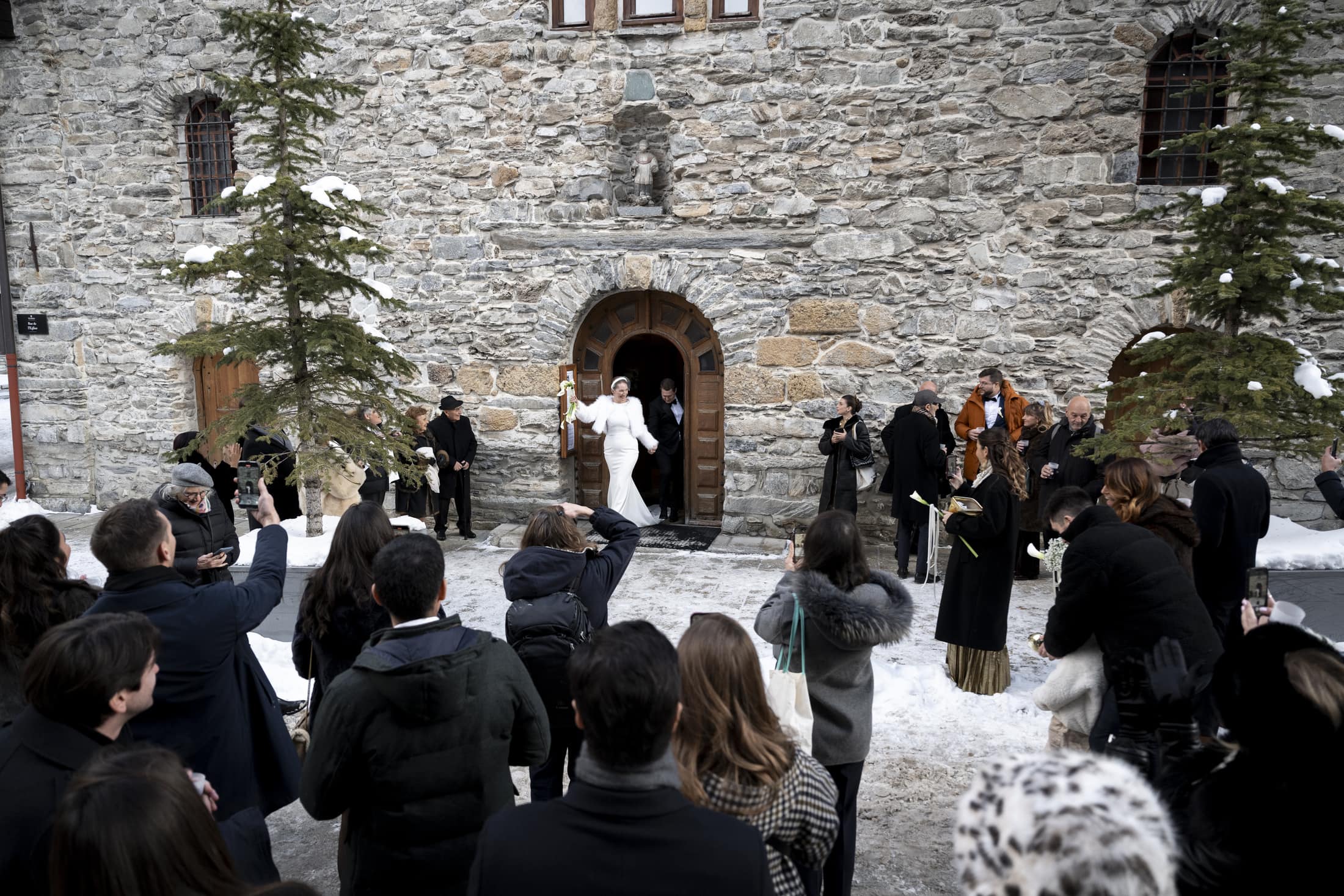 mariage Val d'Isère église
