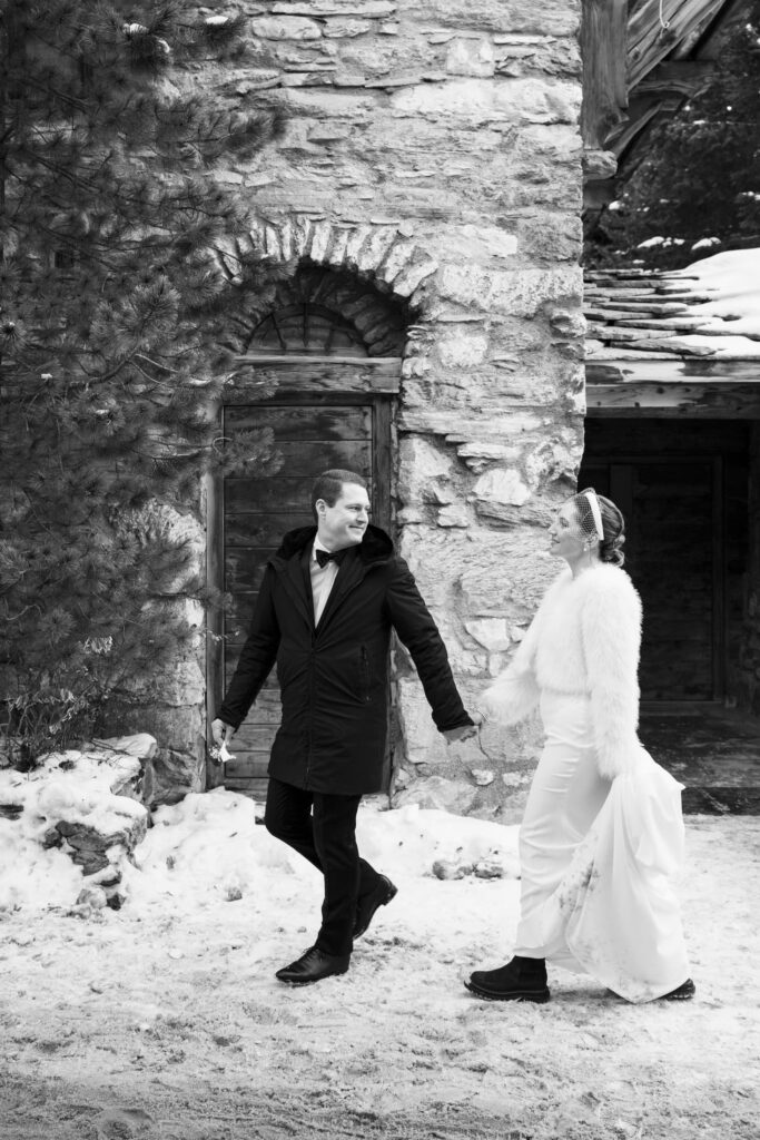 mariés Val d'Isère hiver