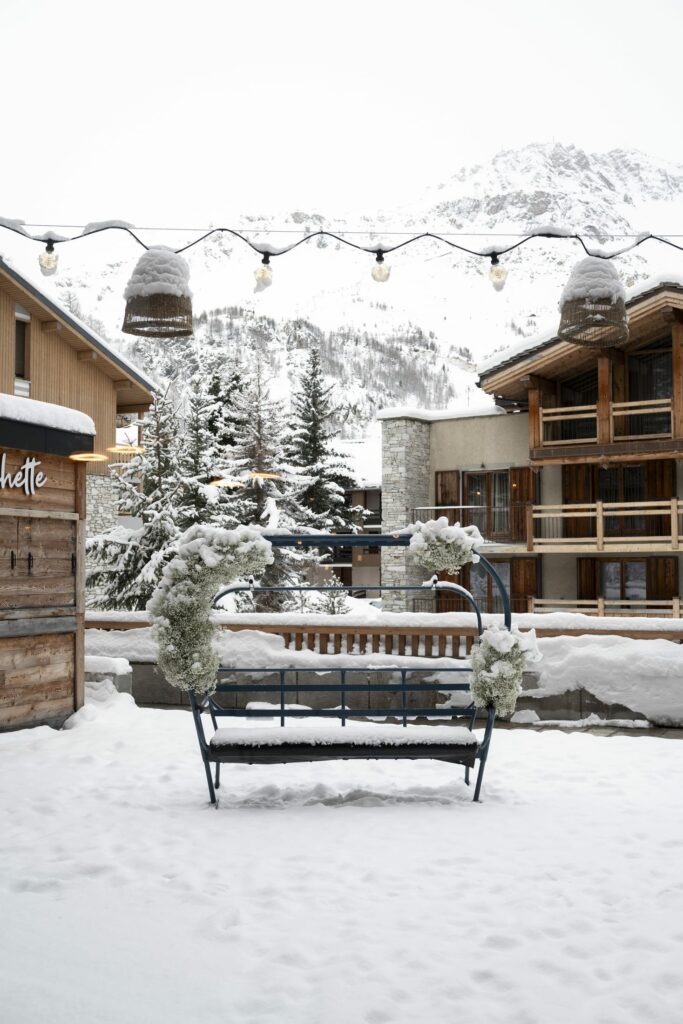 avancher extérieur hiver