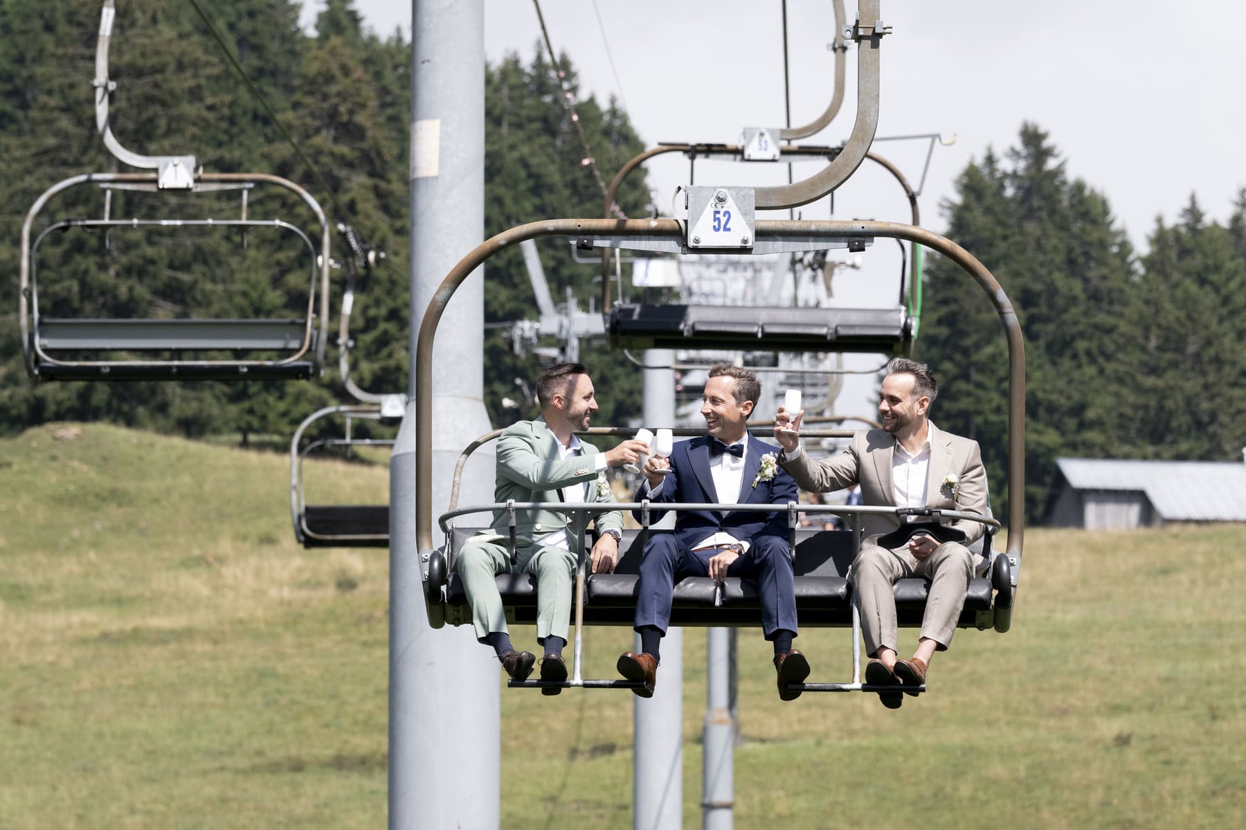 mariage télésiège montagne