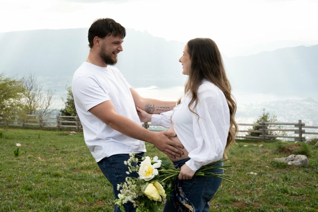 grossesse photographe savoie montagne