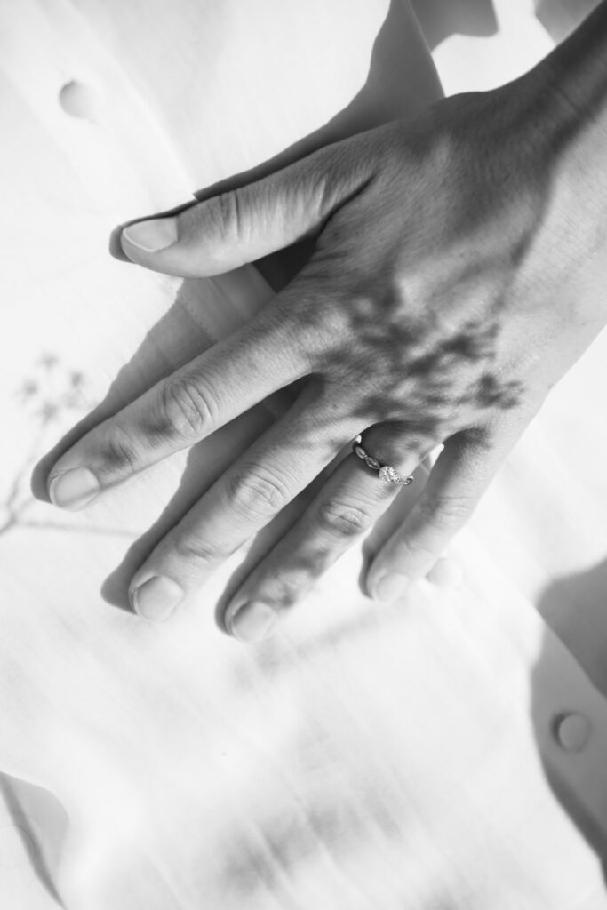 bague fiançailles ombres