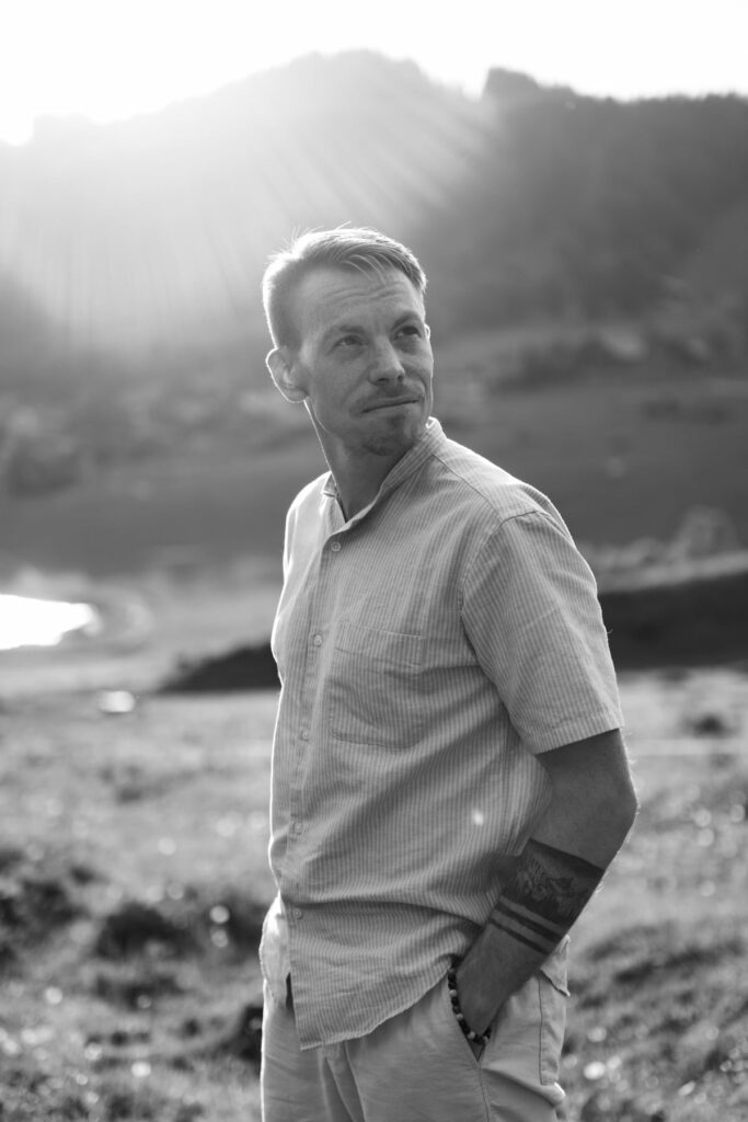portrait homme montagne