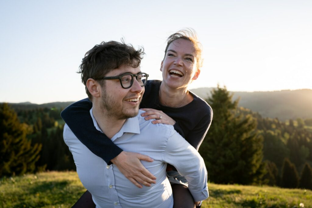 seance engagement bauges couple rires