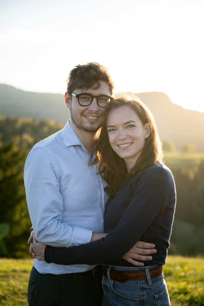 portrait couple montagne