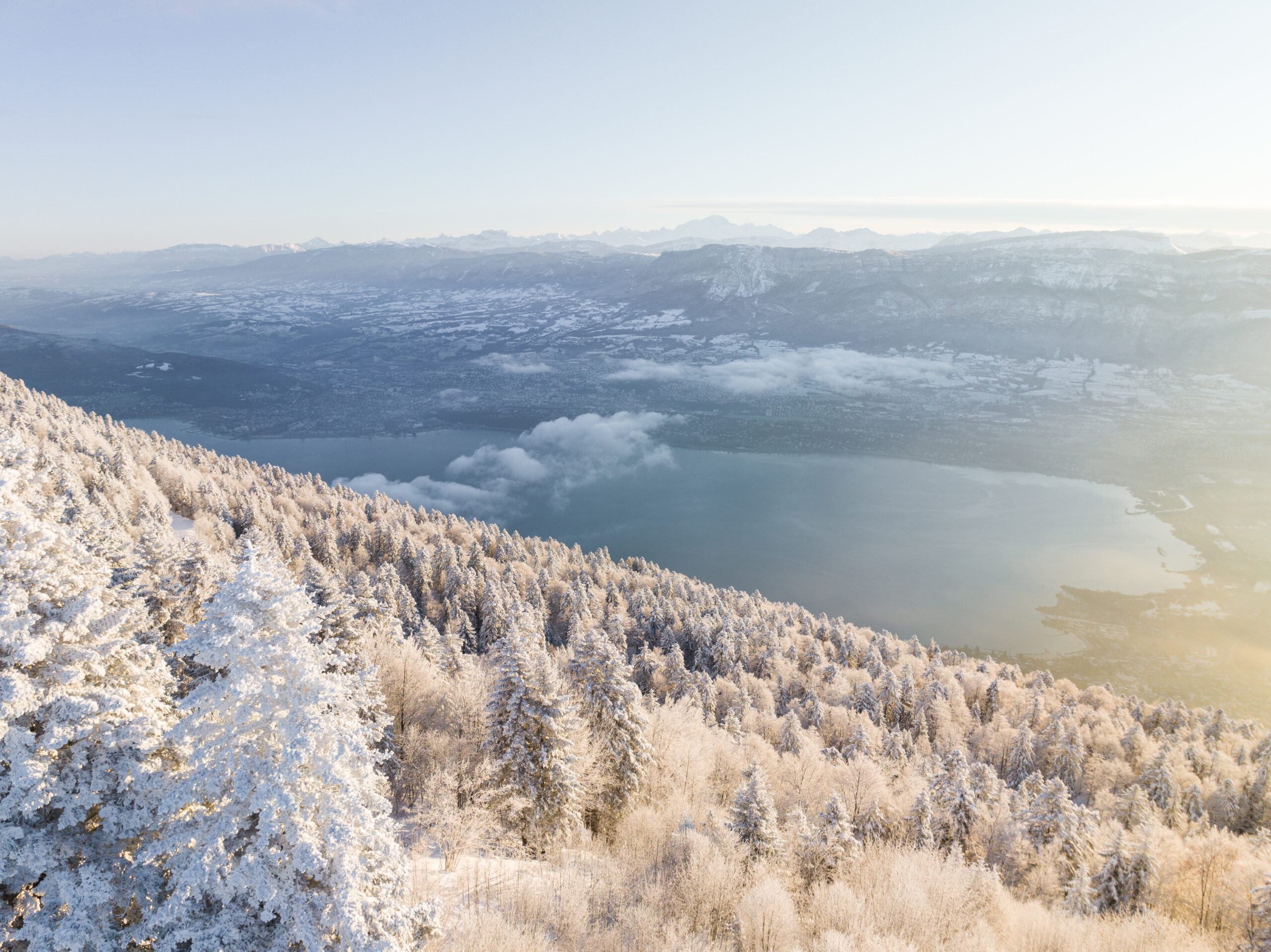 lac du bourget hiver