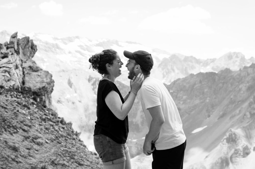 demande en mariage montagne