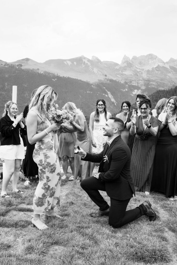 demande en mariage montagne