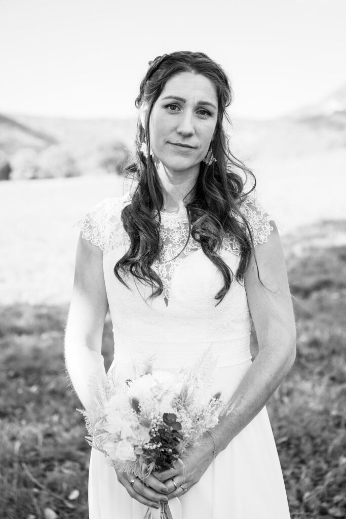 portrait mariée montagne