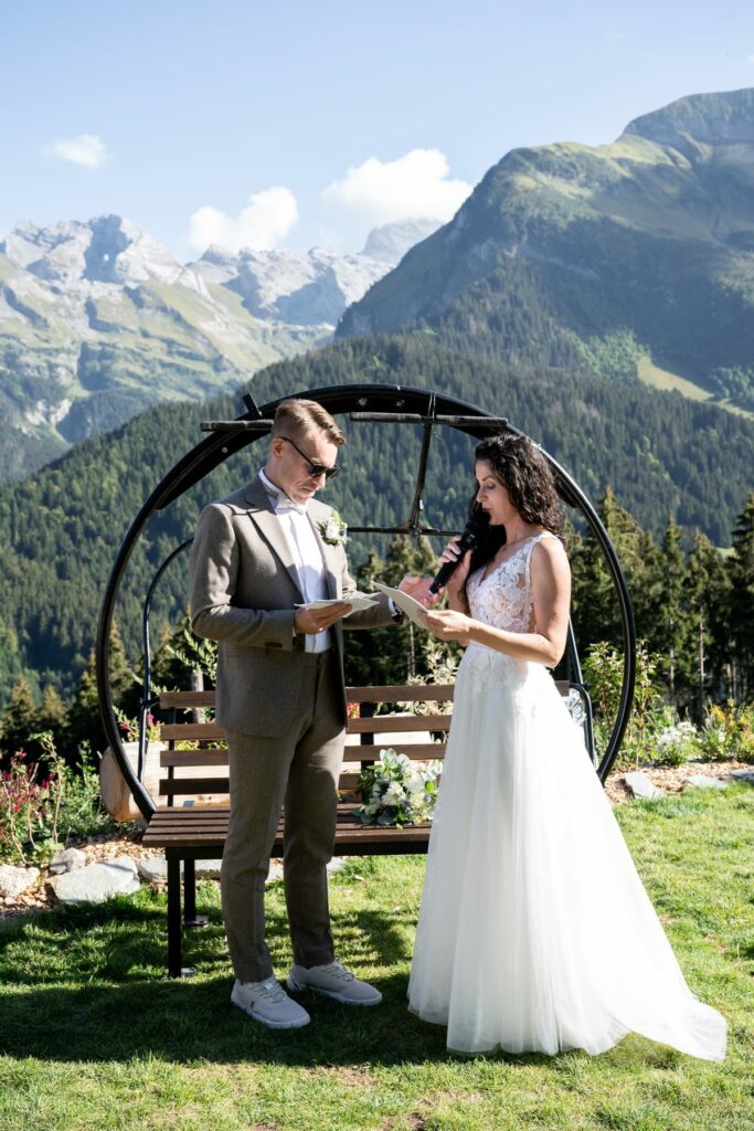 voeux mariage montagne