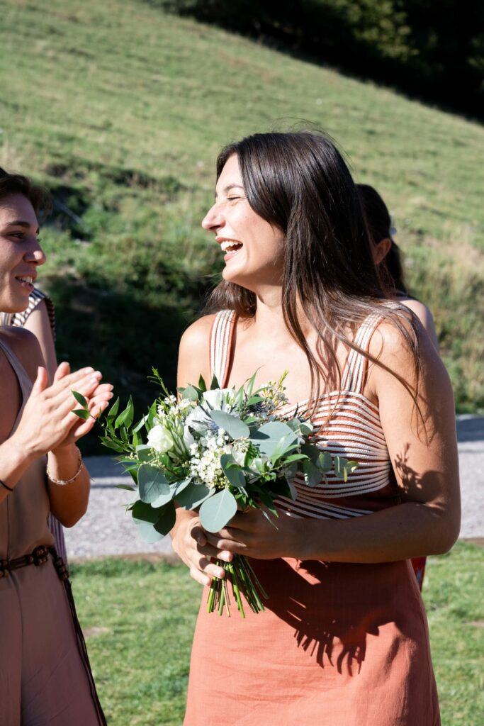lancer de bouquet mariage