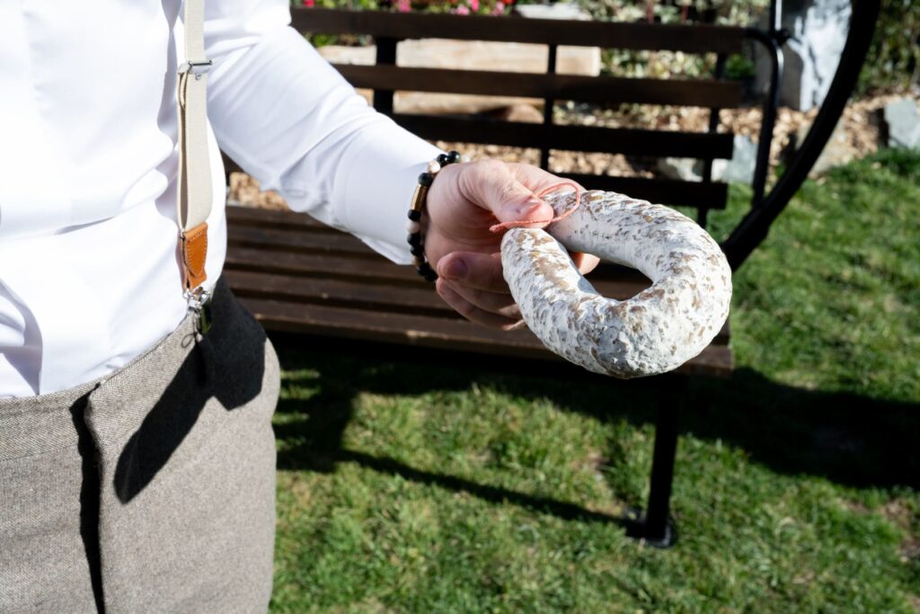 lancer de saucisson mariage