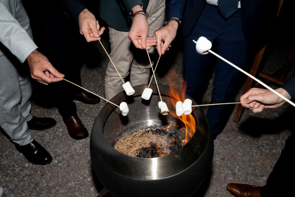 chamallow grillé mariage