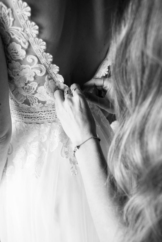 préparatifs mariée