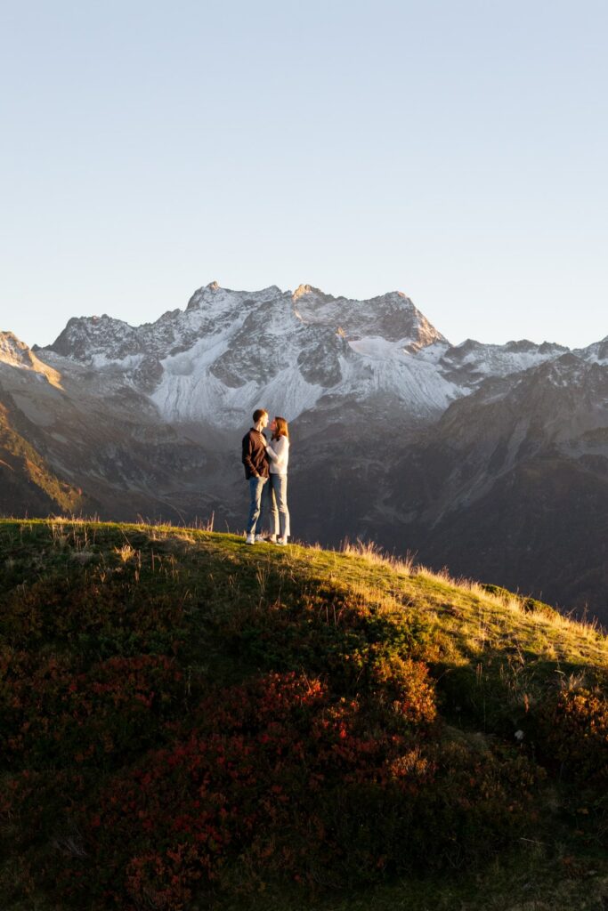 seance couple montagne photographe